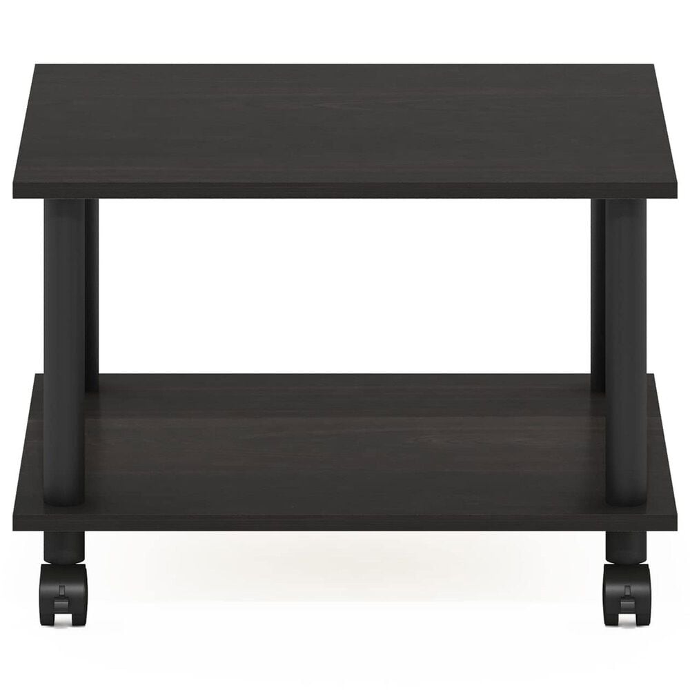 HOMLUX Medium Home Office Under Desk Printer Stand in Espresso and Black, , large