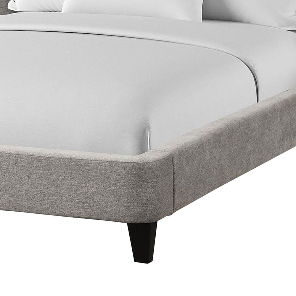 Simeon Collection Jacob King Upholstered Bed in Luxe Light Grey, , large