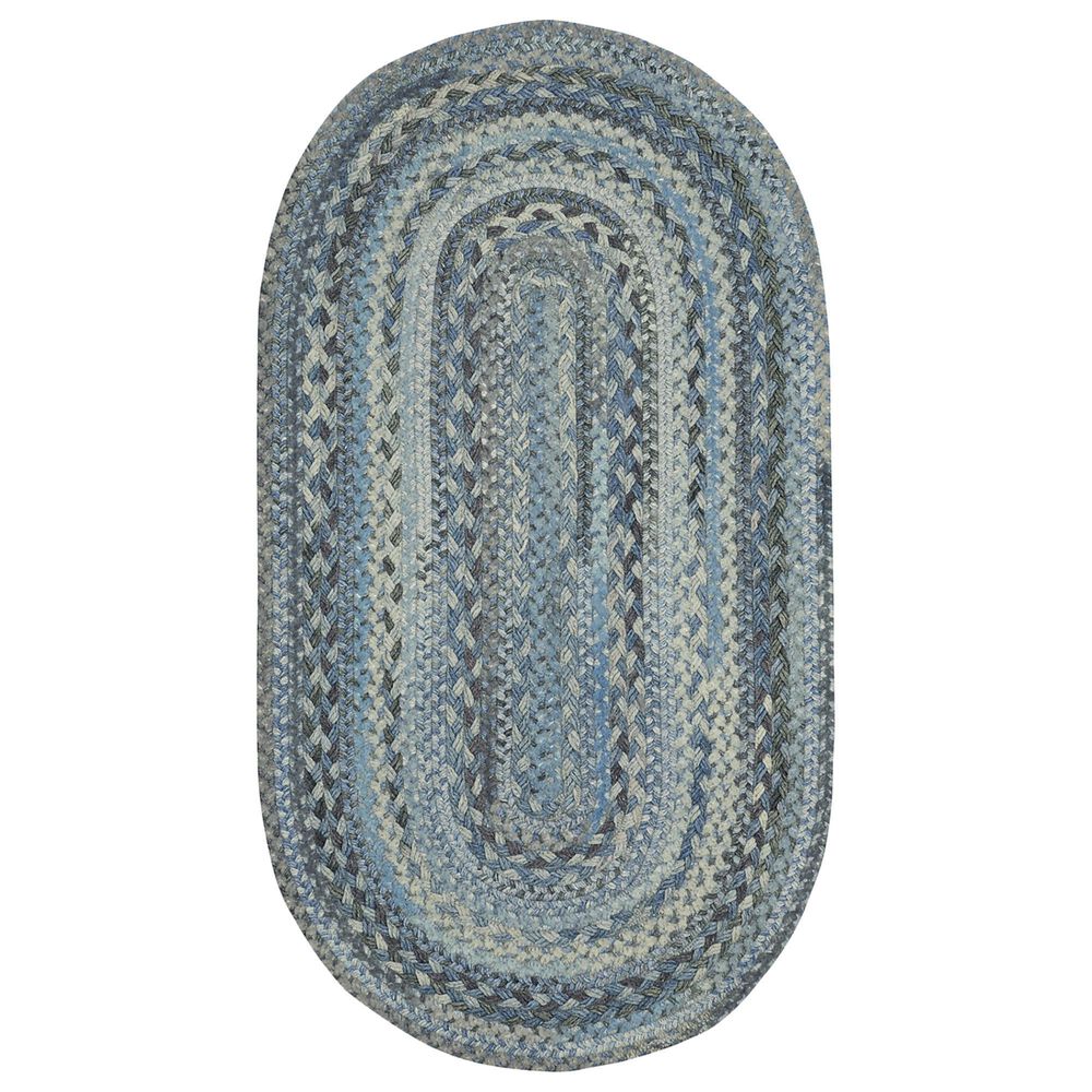Capel Bayview 0036-440 2"3" x 4" Oval Slate Area Rug, , large