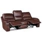 Crystal City Keily Manual Reclining Sofa with Dropdown Table in Brown, , large