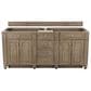 James Martin Vanities Bristol 72" Double Bathroom Vanity in Whitewashed Walnut with Single Hole 3 cm White Zeus Quartz Top and Rectangular Sinks, , large