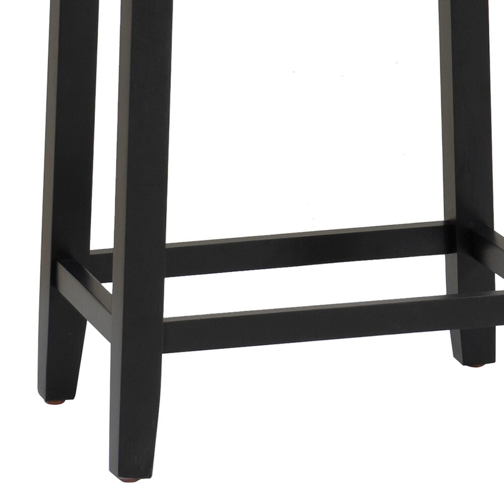 Linon Home Decor Claridge Counter Stool with Black Cow Print Cushion in Black, , large