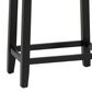 Linon Home Decor Claridge Counter Stool with Black Cow Print Cushion in Black, , large