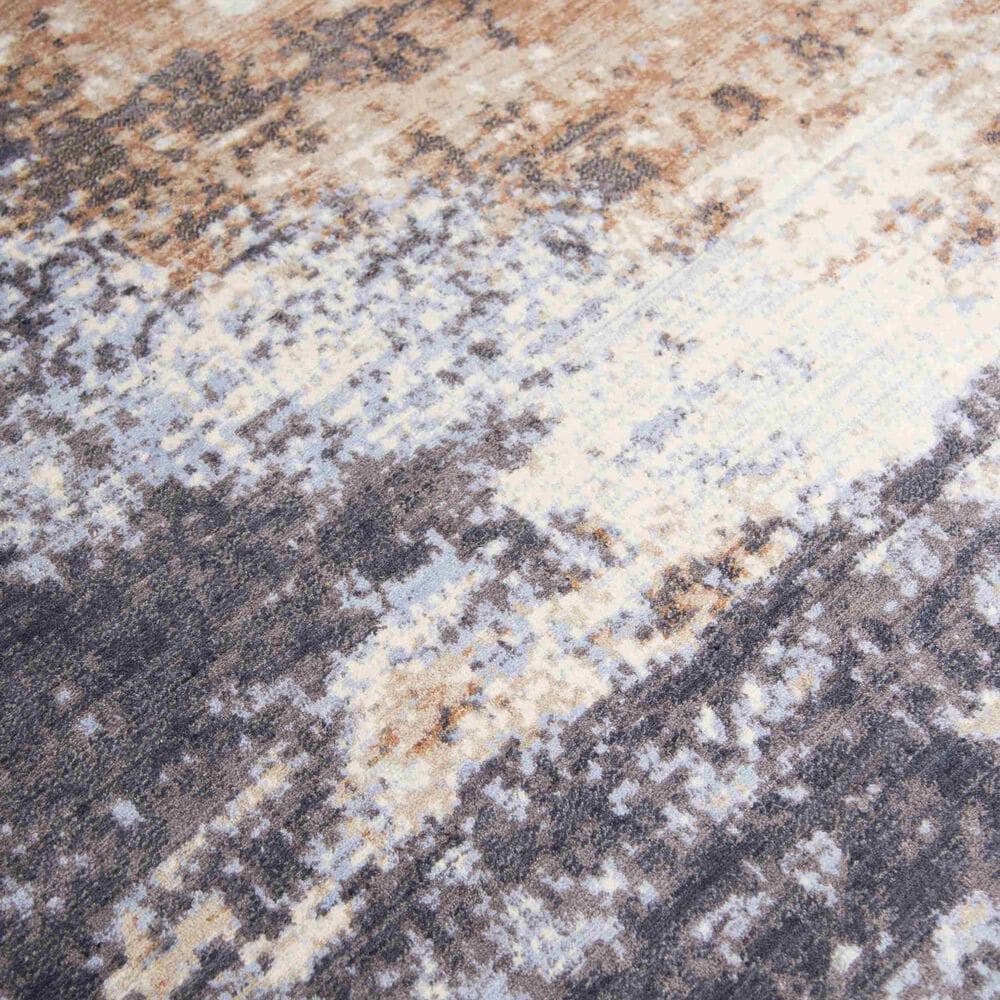 Rizzy Gossamer Rust, Grey, Ivory, Beige, Brown, Orange, and Periwinkle 8&#39; x 10&#39; Area Rug, , large