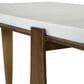 Timeless Designs Josie Console in Antique Brass and White, , large