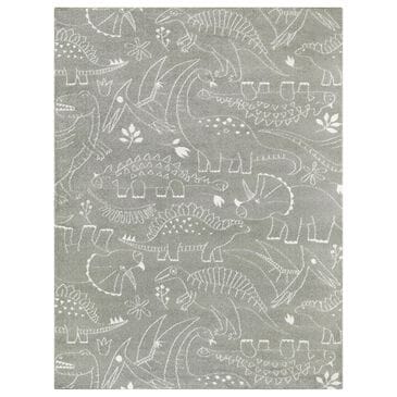 Balta Rugs Parker Dinosaur 5"3" x 7" Grey Kids Area Rug, , large