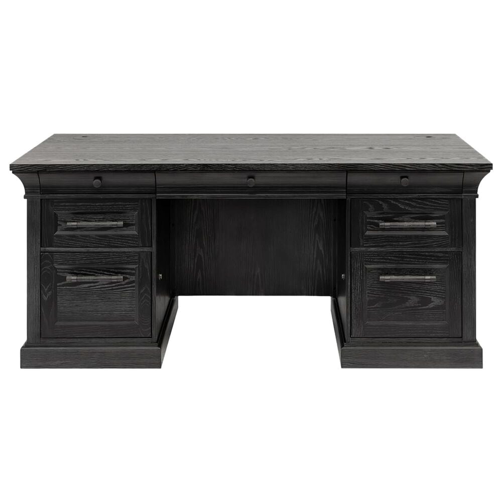 Wycliff Bay Willow Lane Double Pedestal Executive Desk in Ebony Black, , large
