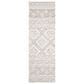 Safavieh Micro-Loop 2"3" x 7" Dark Gray and Ivory Runner, , large