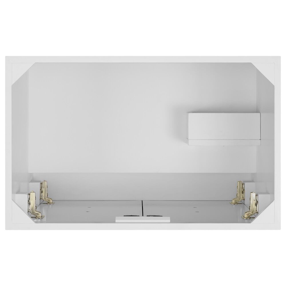 37B Fenwick 30" Single Bathroom Vanity in Bright White with Glossy White Composite Stone Top and Backsplash, , large