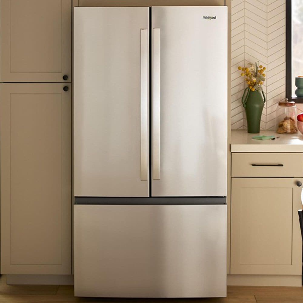 Whirlpool 30.52 Cu. Ft. French Door Refrigerator with Interior Water Dispenser in Fingerprint Resistant Stainless Steel, , large