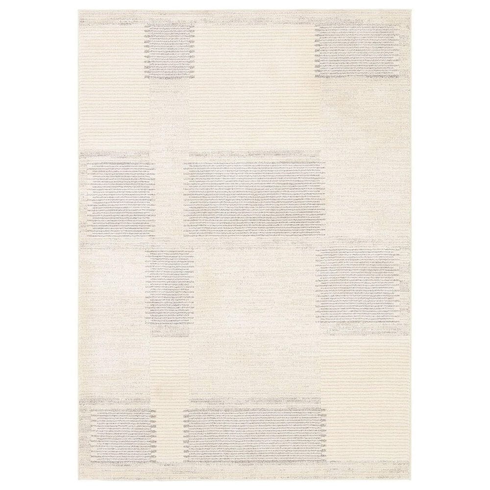 Jaipur Ziyad Ares 5" x 8" Whitecap Gray, Rainy Day, White Swan and Fallen Rock Area Rug, , large