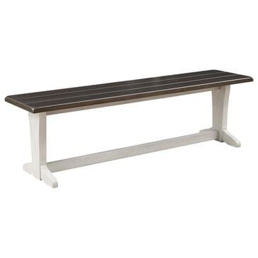 Ashley Darborn 62" Bench in Light Gray and Brown Cherry, , large