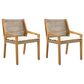 Hearth and Haven Outdoor Dining Chair in Cream (Set of 2), , large