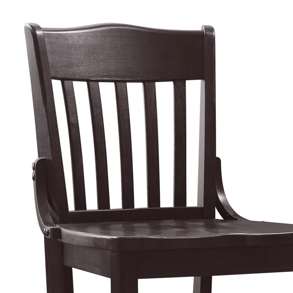 Linon Home Decor Jace Bar Stool in Dark Brown, , large