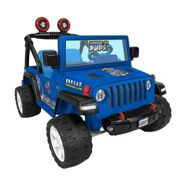 Fisher Price Paw Patrol Mighty Movie Jeep Wrangler Ride On Vehicle in Blue, , large