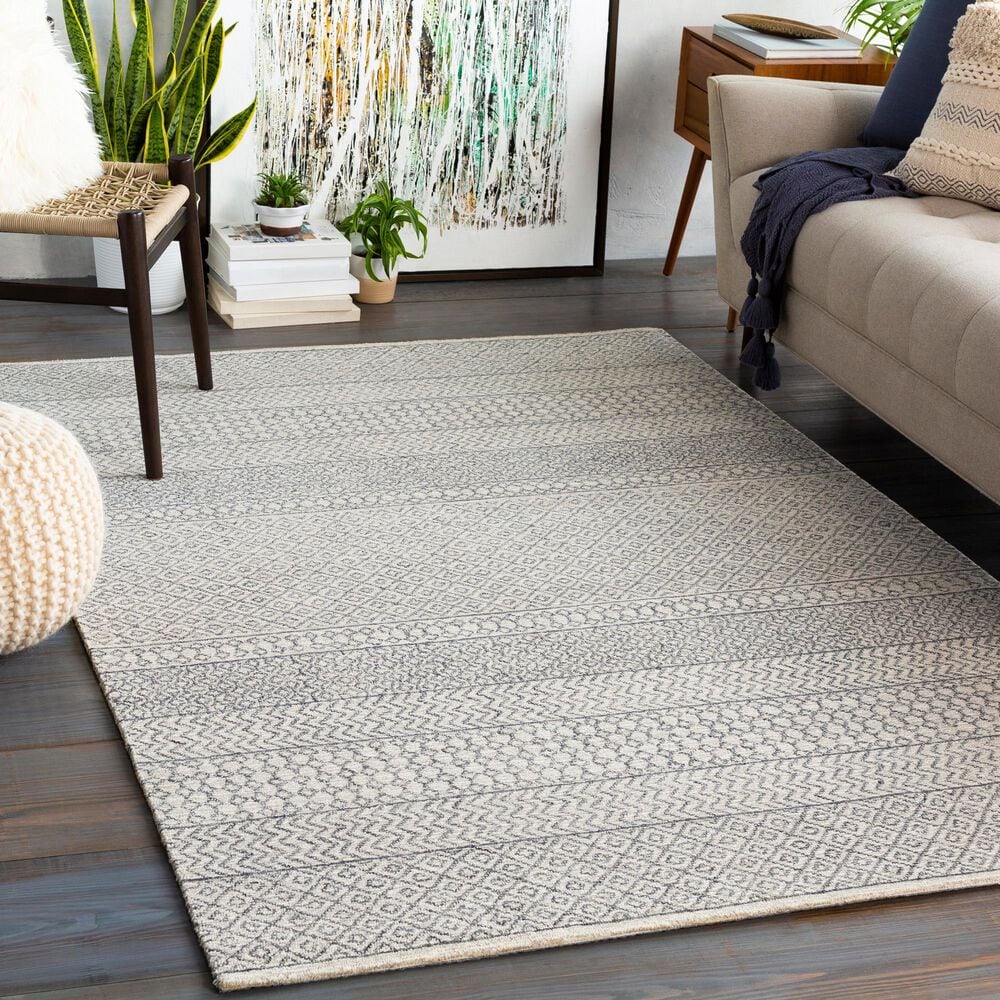 Surya Maroc MAR-2301 5&#39; x 7&#39;6&quot; Beige, Ivory and Charcoal Area Rug, , large