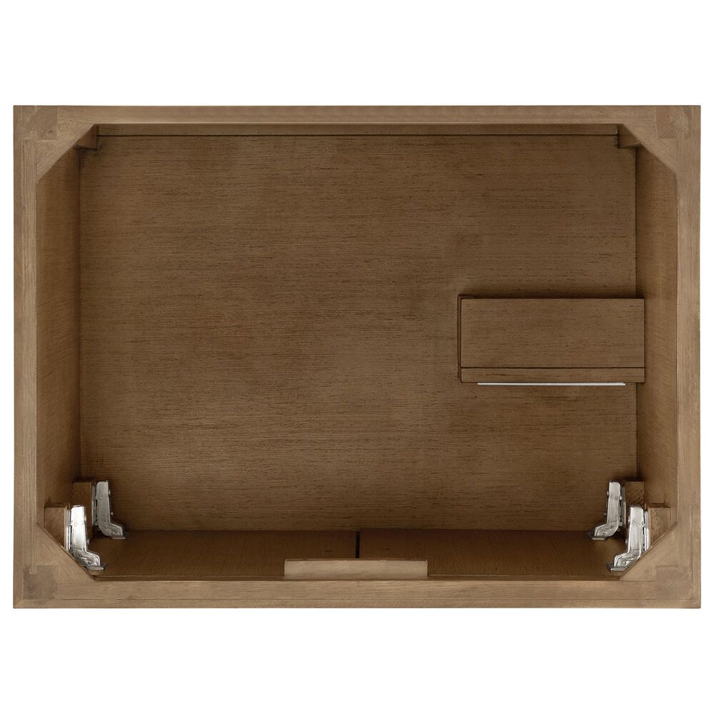 37B Heston 30" Single Bathroom Vanity in Kona with White Composite Stone Top and Backsplash, , large