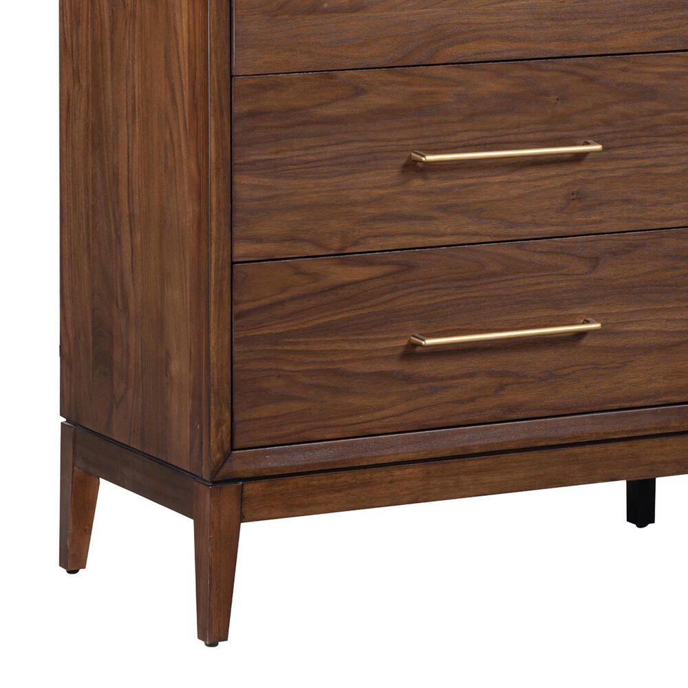 Riva Ridge Jasper 6 Drawer Contemporary Dresser Only in Modern Walnut, , large
