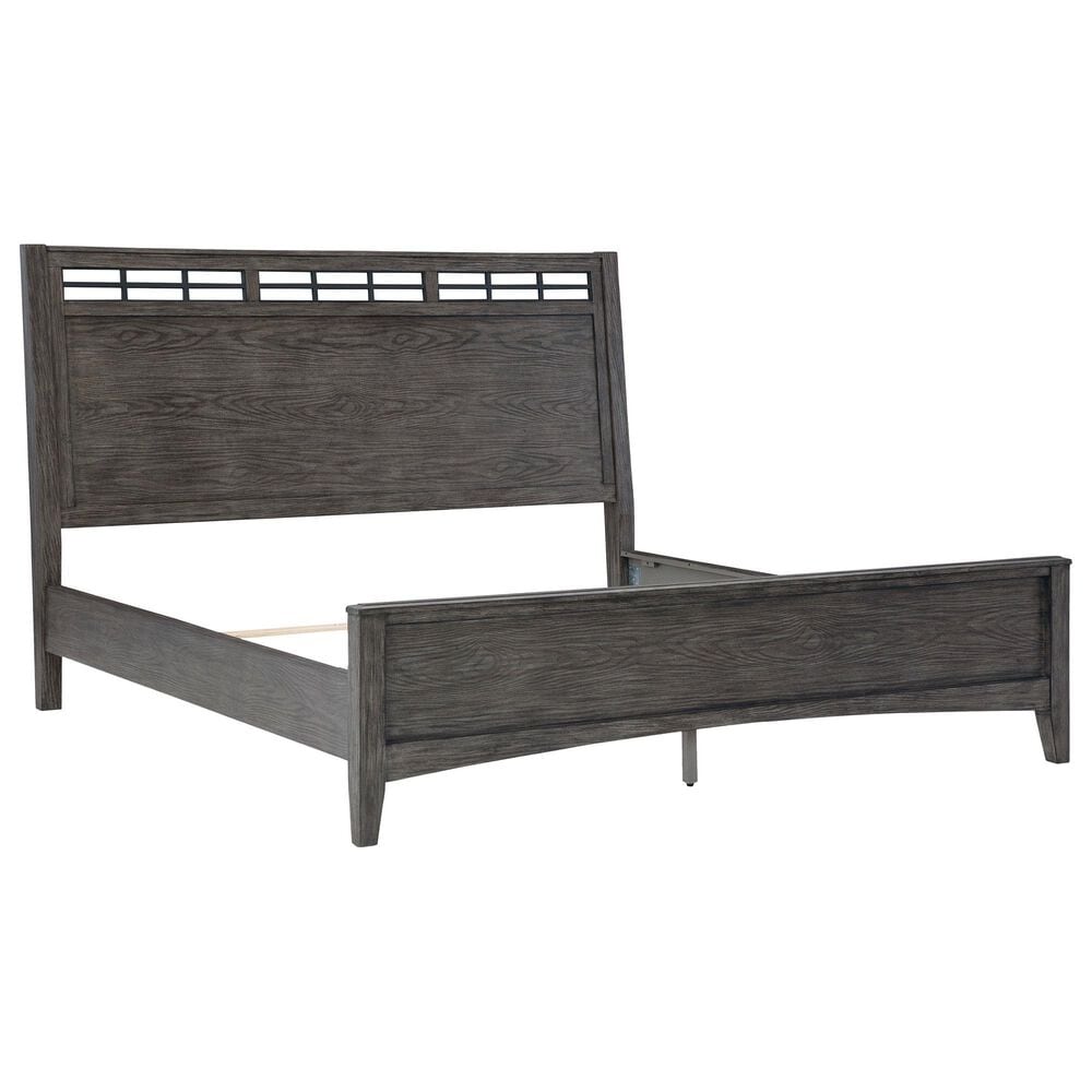 Ashley Montillan King Panel Bed and Two Nightstands in Grayish Brown, , large