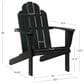 Linon Home Decor Adirondack Patio Chair in Black, , large