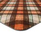 Mohawk Dri-Pro Deluxe Harvest Chalk Plaid 1"8" x 3"6" Multicolor Area Rug, , large
