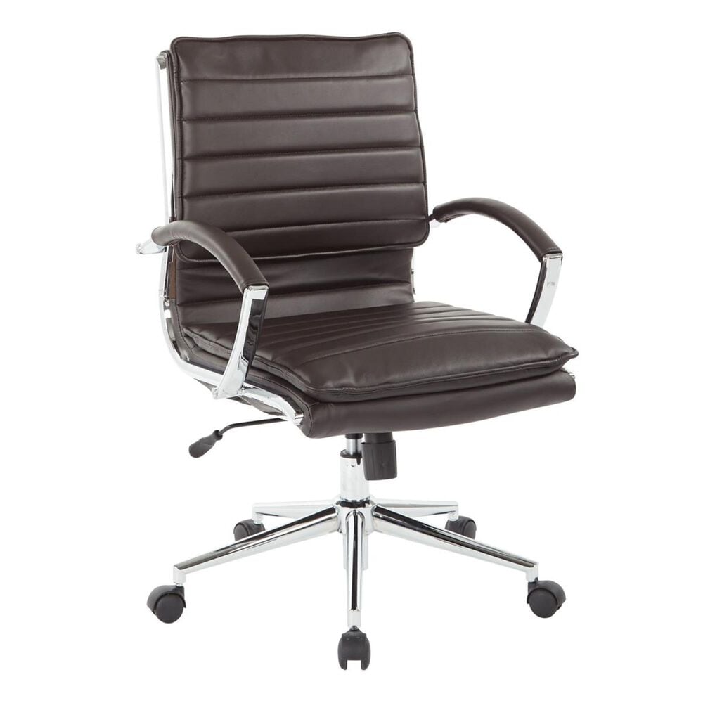 OSP Home SPX Mid Back Managers Chair in Espresso, , large