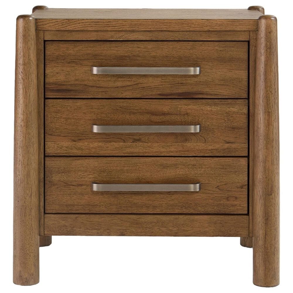 Riverside Furniture Henderson 3 Drawer Nightstand in Toasted Pecan, , large
