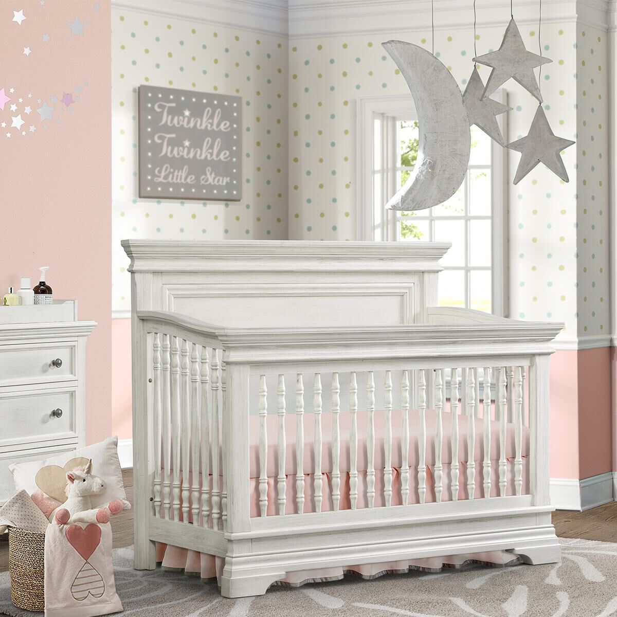 Eastern Shore Olivia 3 Piece Nursery Set in Brushed White