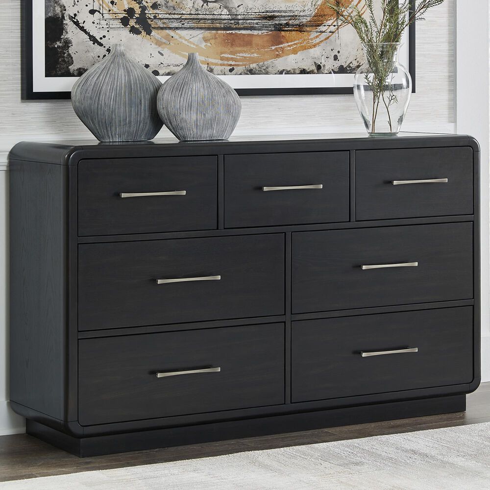 Millenium Rowanbeck 7-Drawer Dresser in Black, , large