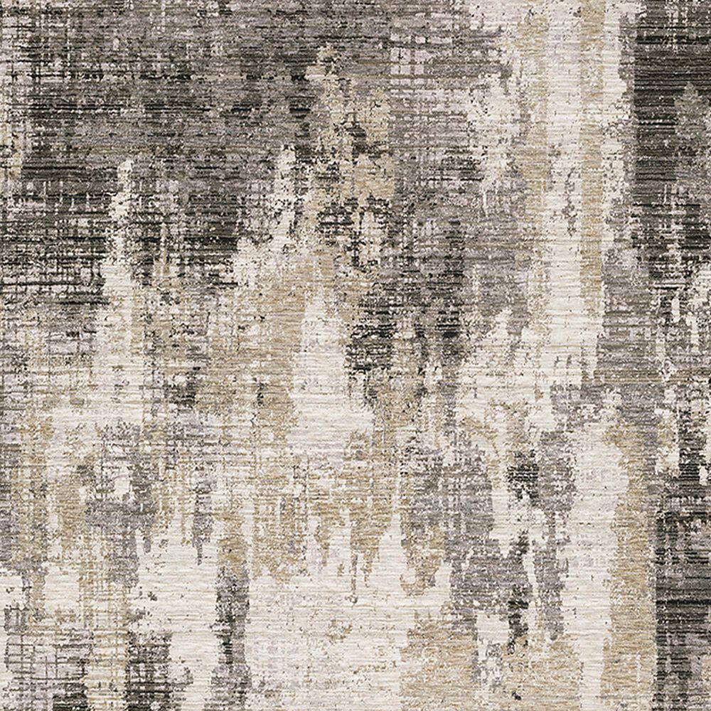 Oriental Weavers Nebulous Galaxy 2&#39;3&quot; x 7&#39;6&quot; Grey Runner, , large