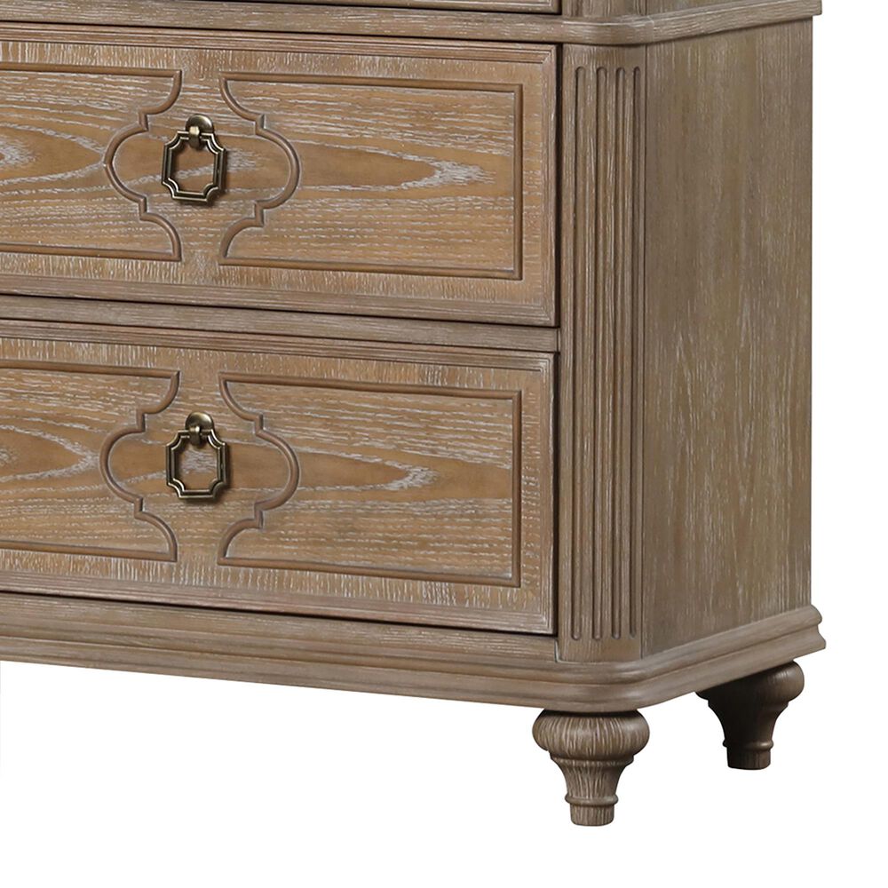 Furniture of America Lyris 7-Drawer Dresser in Rustic Oak, , large