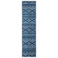 Safavieh Tulum TUL272 2" x 7" Navy and Ivory Runner, , large