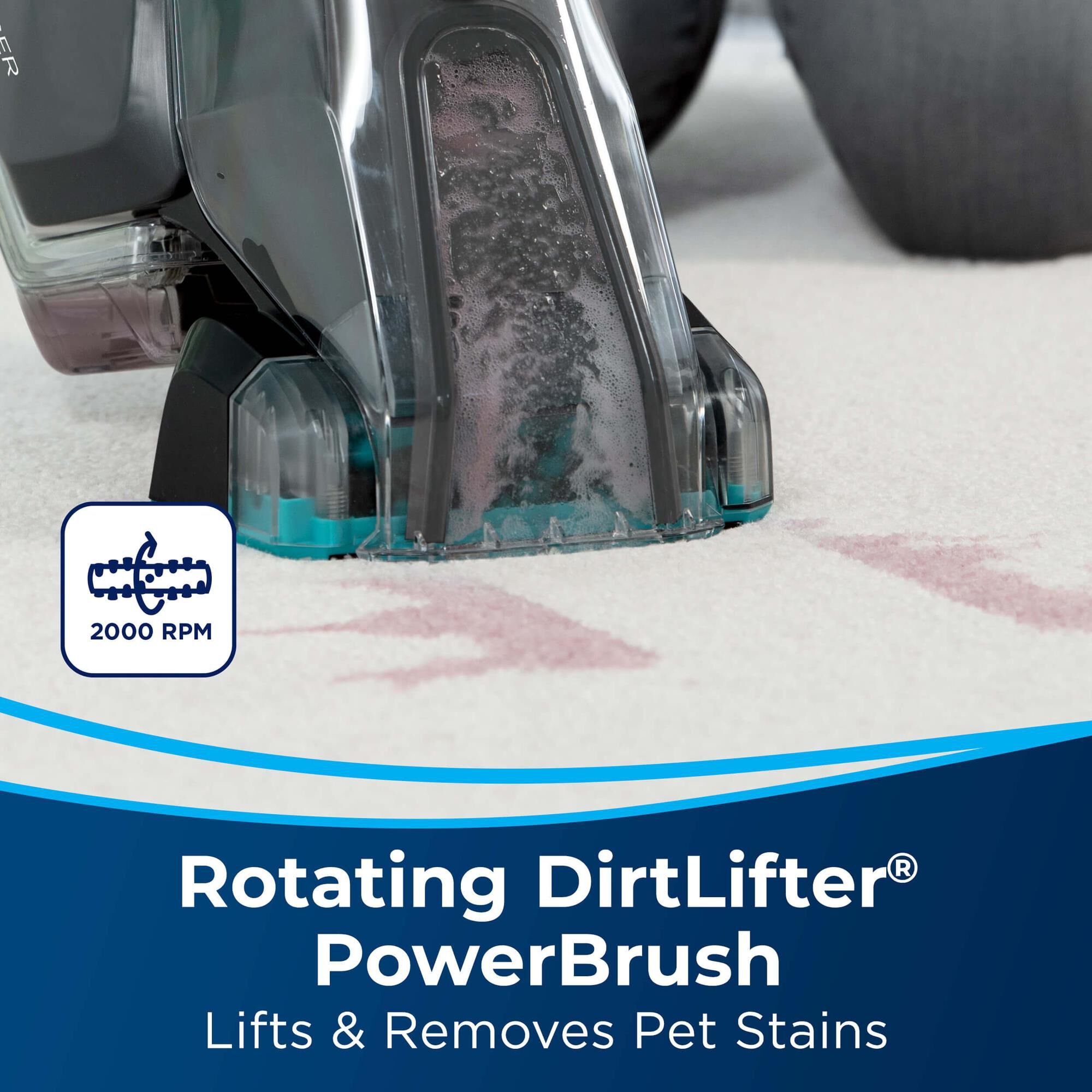 bissell pet stain eraser power button not working