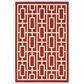 Oriental Weavers Meridian 7"10" x 10"10" Red Area Performance Rug, , large