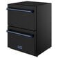 Thor Kitchen Gordon Ramsay 5.4 Cu. Ft. Undercounter Drawer Freezer with Blue Handle Kit in Black, , large