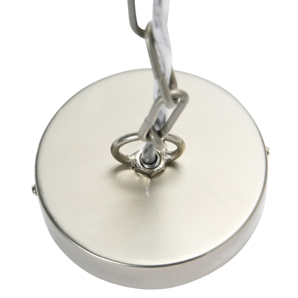 Creative Coop Carlisle 2-Tier Honeycomb Chandelier with Matte Silver Shade, , large