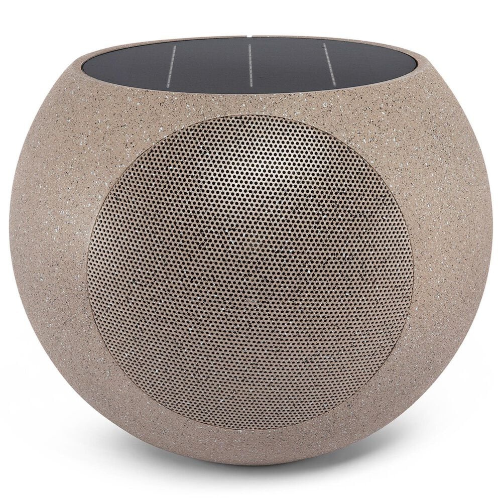 Victrola Zen Outdoor Solar Speaker with Bluetooth in Stone, , large