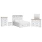 Ashley 5-Piece King Bedroom Set in White and Natural, , large