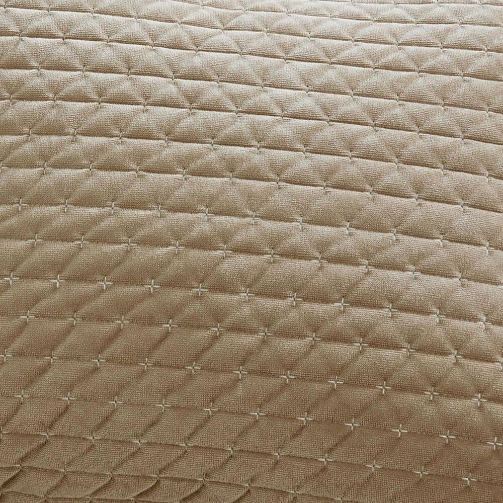 Levtex Velvet Stitch 3-Piece Full/Queen Quilt Set in Taupe, , large