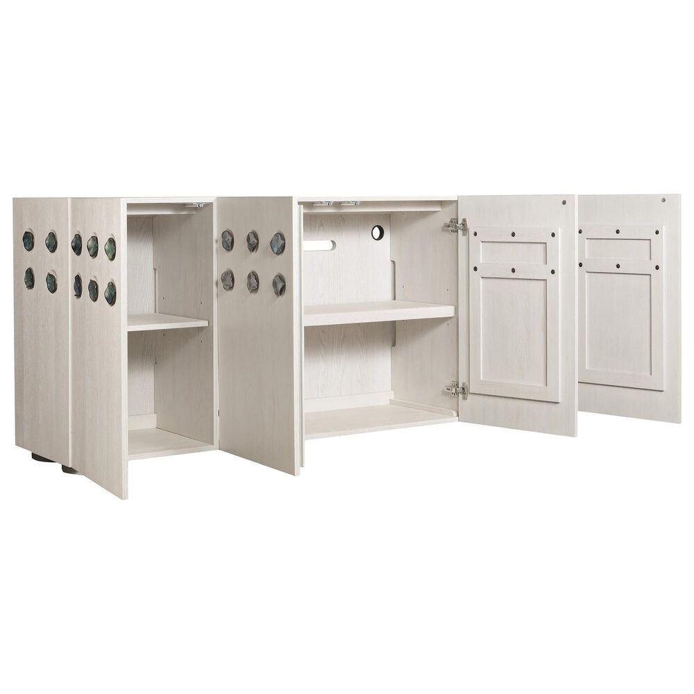 Hooker Furniture Commerce and Market Pilea 80" Entertainment Credenza in White, , large