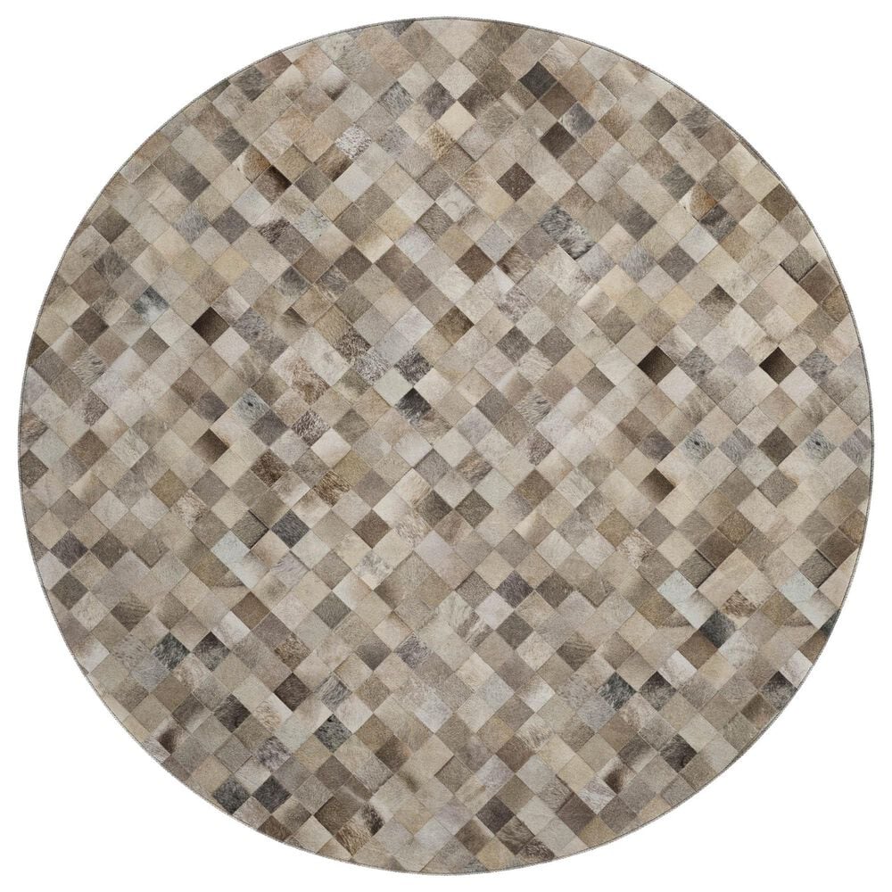 Dalyn Rug Company Bozeman BM2 Gray 8" Round Area Rug, , large