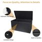 Hearth and Haven 260-Gallon Outdoor Plastic Deck Box with Elevated Base Design in Black, , large