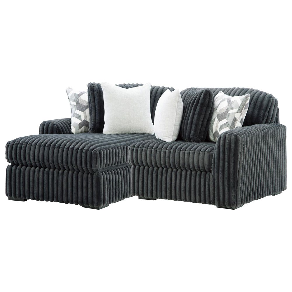 Ashley Midnight-Madness 2-Piece Left Facing Sectional with Chaise in Gunmetal, , large