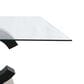 Global Furniture USA Dining Table in Matte Black & Stainless Steel, , large
