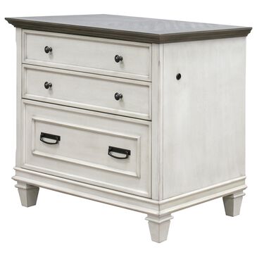 Wycliff Bay Hartford File Cabinet in White and Gray, , large