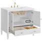 James Martin Vanities Myrrin 36" Vanity in Bright White with 3 cm White Zeus Quartz Top, , large