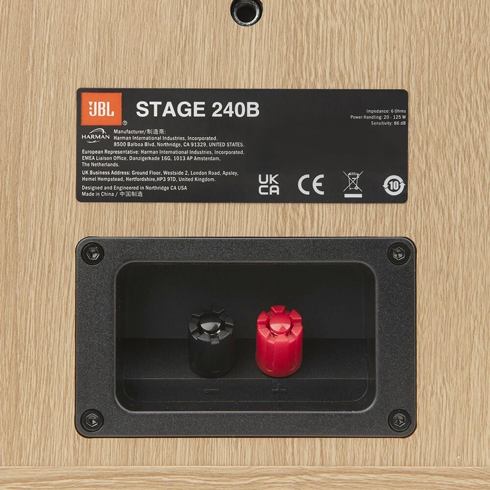 JBL Stage 2 4.5&quot; 2-Way Bookshelf Loudspeaker in Latte &#40;Set of 2&#41;, , large