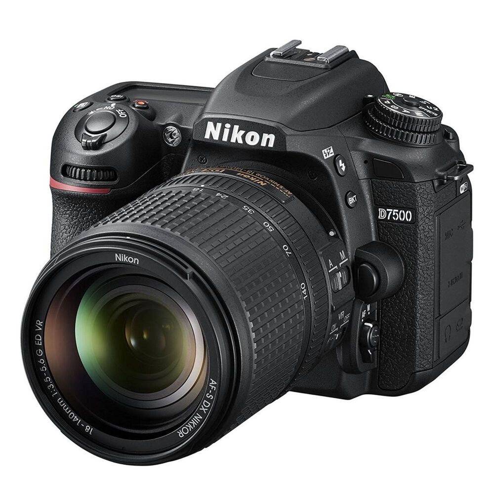 Nikon D7500 Digital SLR with AF-S DX Nikkor 35mm F/1.8G Lens in Black, , large