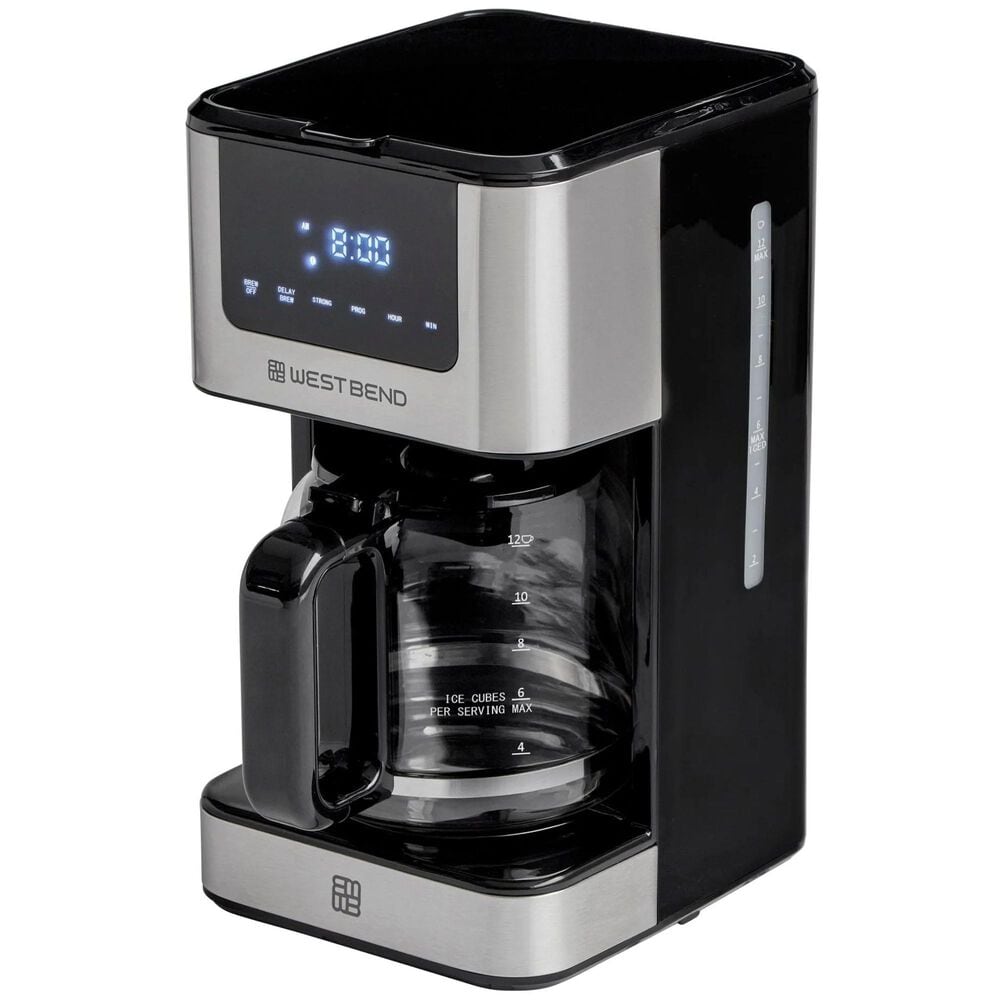 West Bend Iced Tea and Iced Coffee Maker in Black Stainless Steel