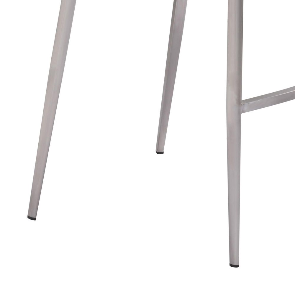 Zuo Modern Ace Bar Stool in Light Pink and Silver &#40;Set of 2&#41;, , large
